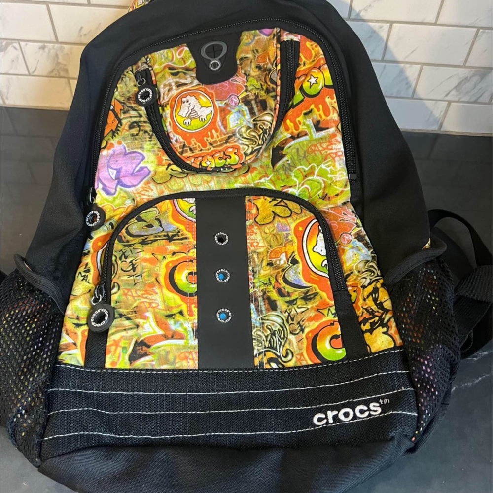 CROCS Vibrant Graffiti Backpack NWOT